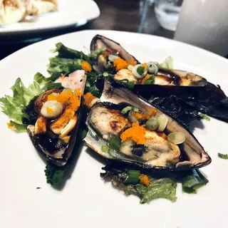 Baked Green Mussels