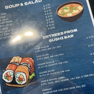 the menu