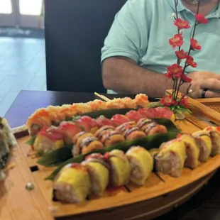 kelmon Roll, U.S.A Roll, Phoenix Roll, Pink Lady Roll and Walmart Roll.