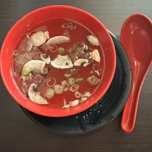 Clear soup