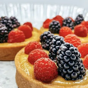 a variety of desserts