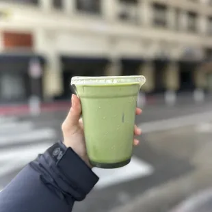 Matcha latte (ceremonial grade)