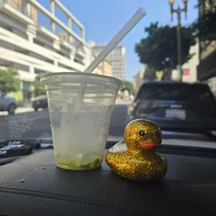 Matcha rubber ducky for size reference.