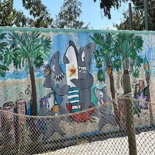 Beach mural