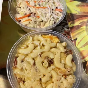 Cole Slaw and Mac and Cheese