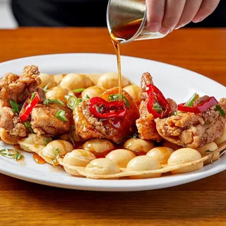 Spiced Maple Chicken 'n Waffles