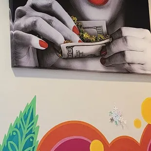 ows a woman eating a sandwich
