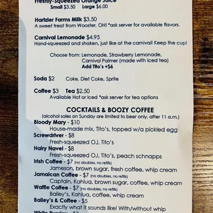 cocktails