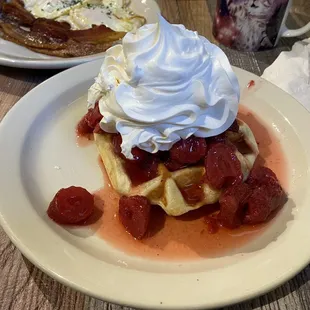 Strawberry waffle