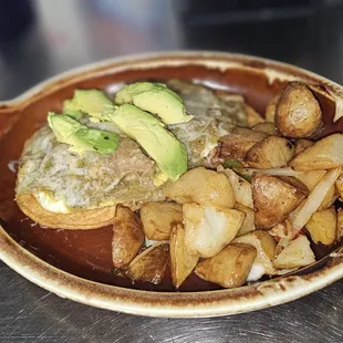 My favorite is the Huevo Ranchos with chile verde.