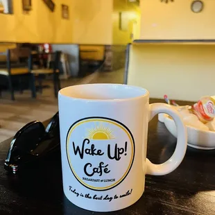 Freshly brewed decaf!