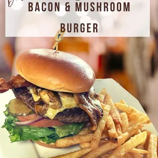 Bacon &amp; Mushroom Burger