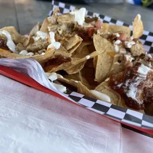 Loaded nachos ..? Don't think so. Barely put any ingredients