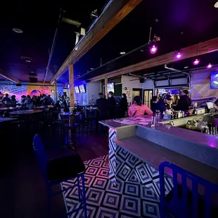 people sitting at the bar