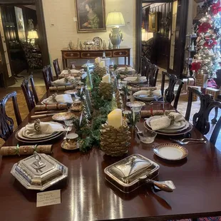 Table setting for the holidays