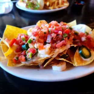 Half Shrimp Nachos