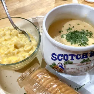 Lobster Bisque and Side of Mac &amp; Cheese