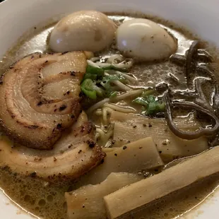 Black Garlic Ramen (had an extra egg)