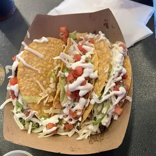 Trio of tacos