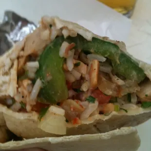 An amazing burrito. (Aug. or Sept. 2013)