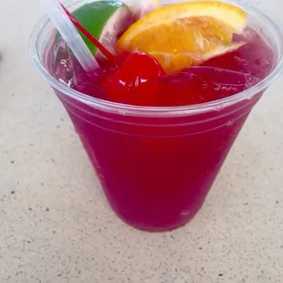 Red Peach Sangria. Pretty and yummy!