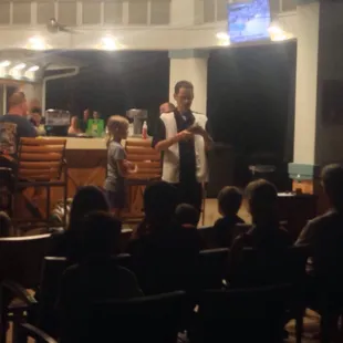 A Wednesday Night Magic Show right at the bar/grill here of the resort. Family friendly show - bring the kiddos if you have any!