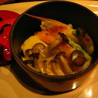 Sea Urchin and Buna Shimeji Mushroom