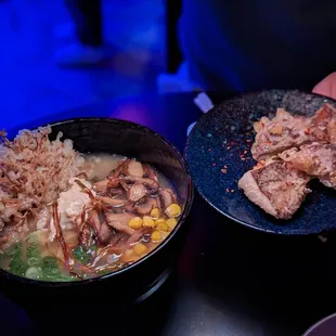 Miso mushroom ramen (comes with tempura shiitake)