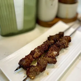 Lamb skewers