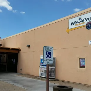 the front of the store