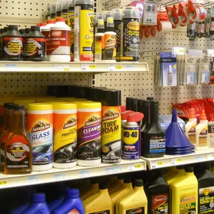 a variety of cleaning products