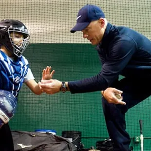 Matt Walbeck coaches young baseball players throughout Northern California