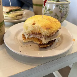 Spicy Canadian on gluten free English muffin