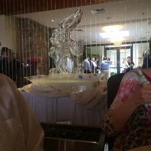 Easter Brunch ice sculpture