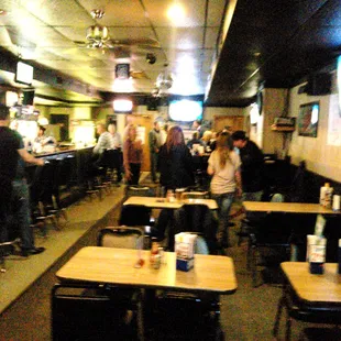 people in a crowded bar