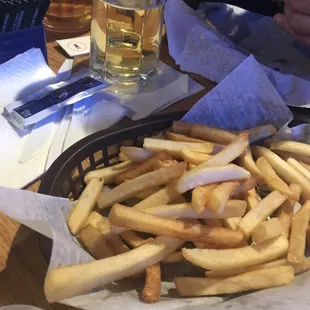 a basket of french fries