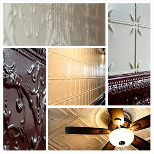 Tin walls and ceiling