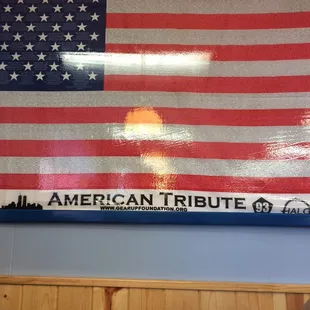 As an active duty Marine, this was awesome to see hanging up in a restaurant