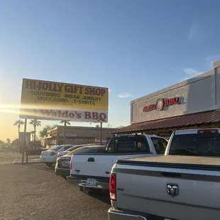 From the parking lot