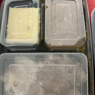 Chicken and pork mixed together which was not good.