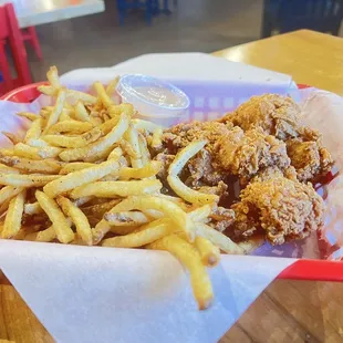 3 piece chicken tenders and fries