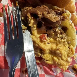 Overcooked thigh. Highly salted (i like salty but this was way over)