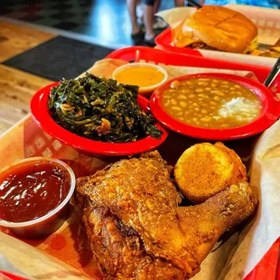 Fried chicken plate