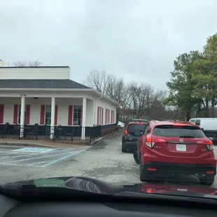 Long drive thru line.