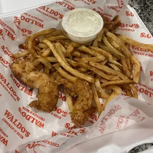 Kid&apos;s Meal- Tenders &amp; Fries (includes a sauce and drink)