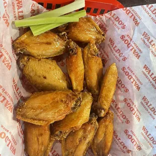 Baked crispy fried wings - all flats