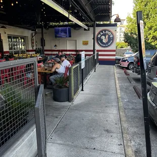 Outside seating