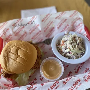 The OG Chicken Sandwich with Coleslaw