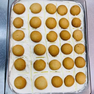 Homemade banana pudding