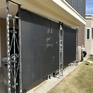 Patio shades.